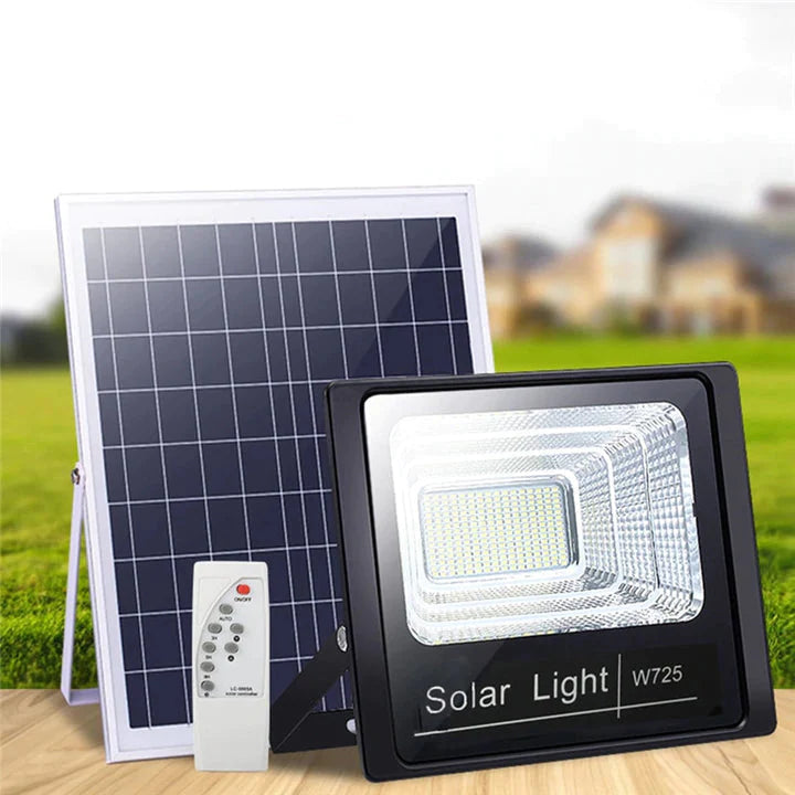 1+1 CADOU Proiector Solar 100W Jortan, lampa incarcare solara + panou solar rezistent la apa, telecomanda