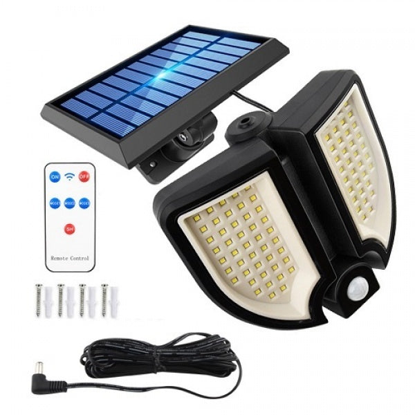 Lampa solara 90 LED, senzor de miscare, telecomanda