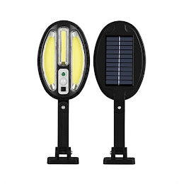 Set 2 x Lampa stradala 96 LED COB cu incarcare solara