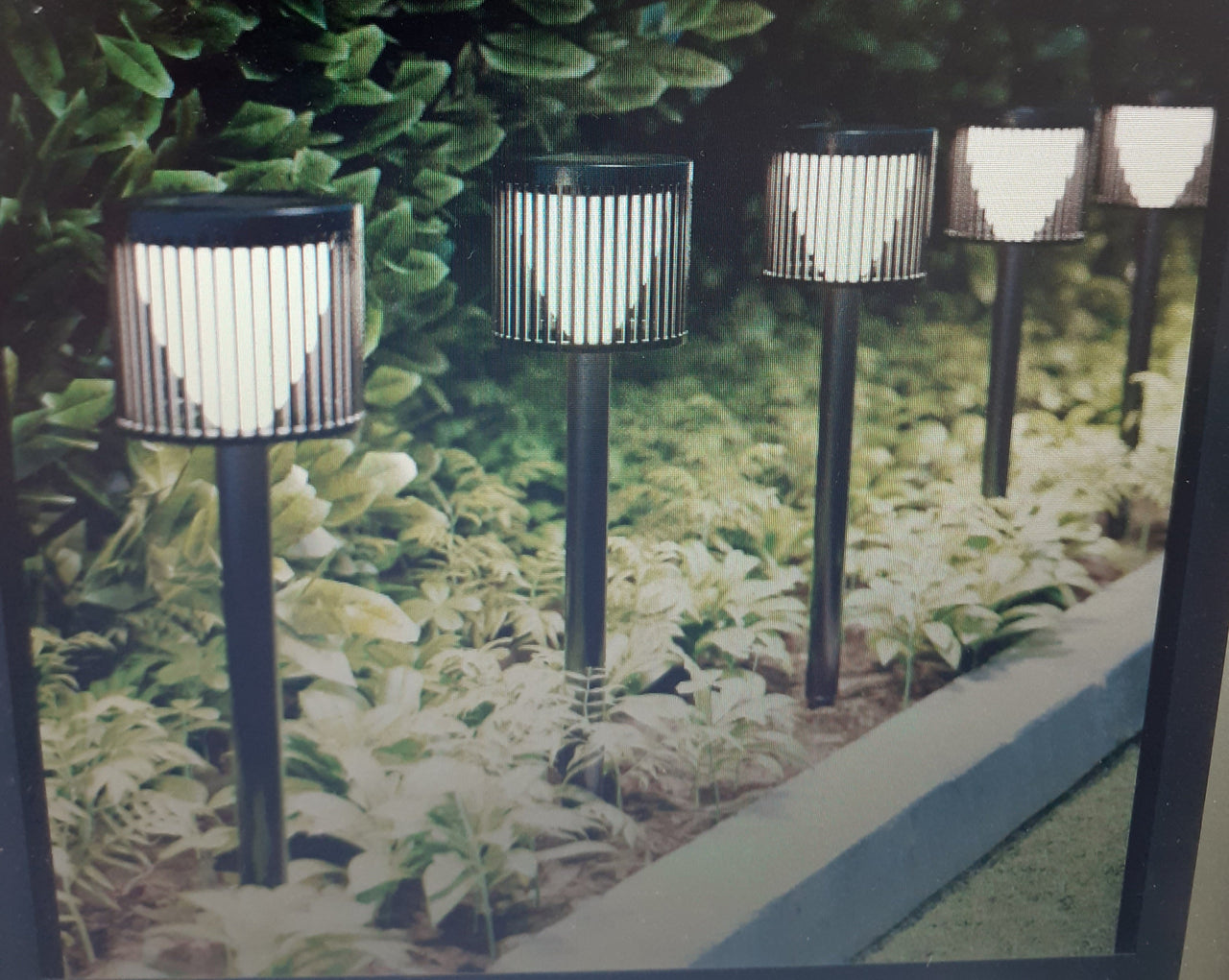 Set 4 x Lampa solara Inspire Nioki, IP44, H39cm, neagra