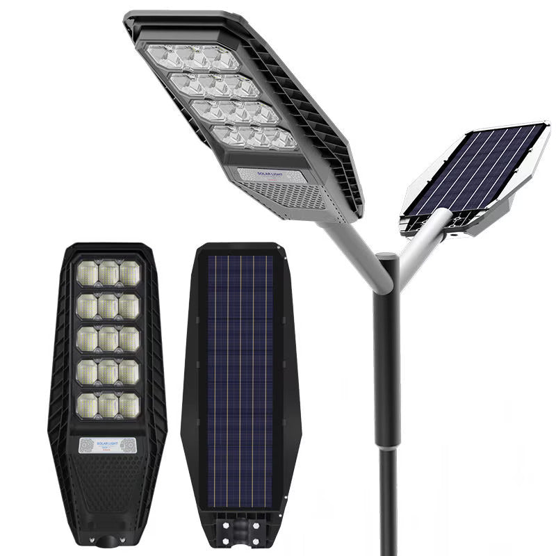 Lampa Solara Stradala Jortan  500W, Panou Solar incorporat, Telecomanda,Senzor de Miscare, Rezistenta IP67