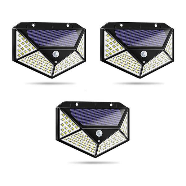 Set 3 Lampi Solare 100 Led-Uri, 3 Moduri De Functionare